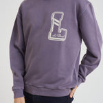 Felpa uomo girocollo lilla LDM200186 365365GREYSTONE LES DEUX 