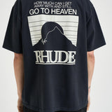 T-shirt uomo girocollo nera TT07012 3167BLACK RHUDE 