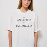 T-shirt donna Rudy girocollo bianca 11037 IVY1 ANINE BING 