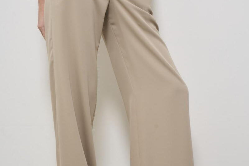 Pantalone donna sabbia wide-leg D231087 PANTY25003 P.a.r.o.s.h. 