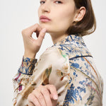Camicia donna in seta Aloe fantasia 10642 514714 PIERRE-LOUIS MASCIA 