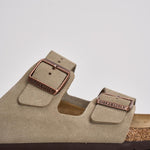 Sandalo uomo Arizona in suede tortora 951303U TAUPE BIRKENSTOCK 