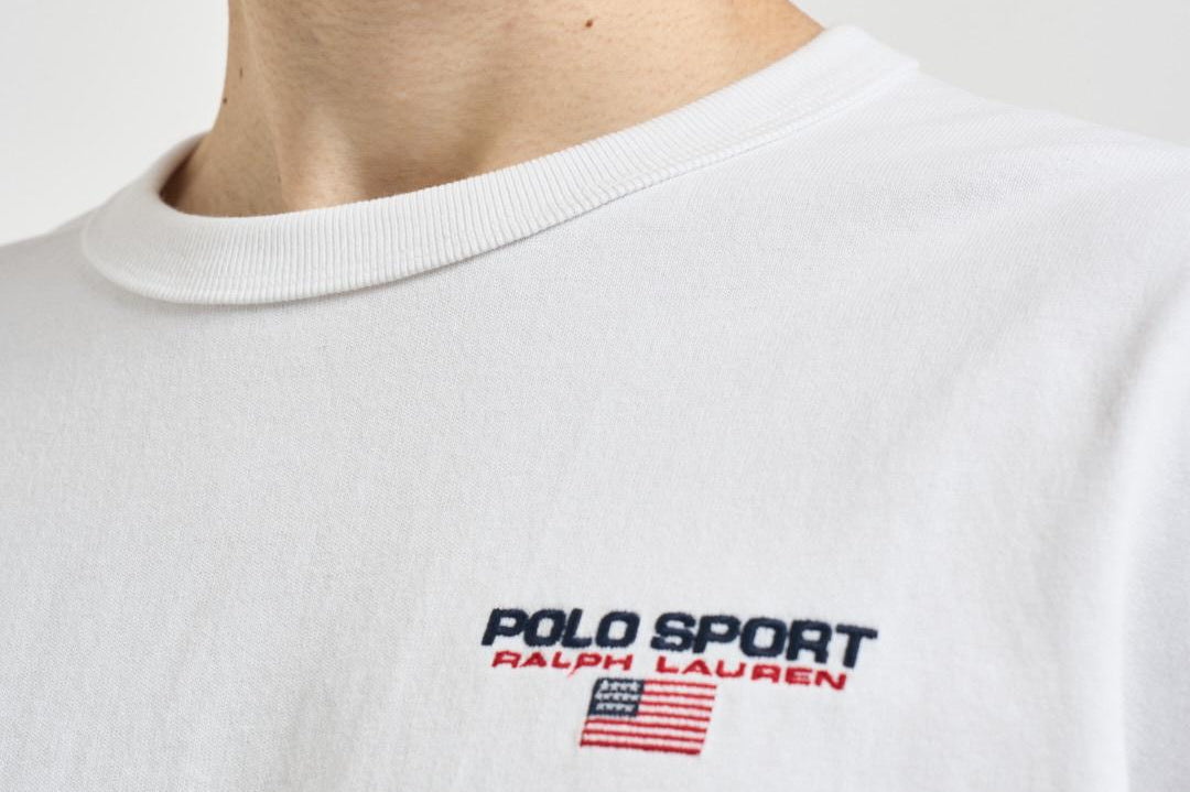 T-shirt uomo girocollo bianca 710B14766 003 RALPH LAUREN 