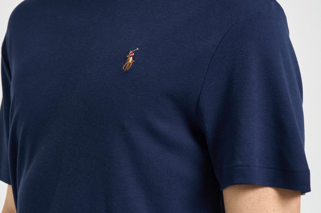 T-shirt uomo girocollo blu navy 710740727 003 RALPH LAUREN 