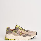 Sneakers uomo Yamabushi beige e lime YAMABUSHIM 1D87LIME FLOWER MOUNTAIN 
