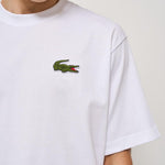 T-shirt uomo girocollo bianca con logo TH2745 001 LACOSTE 