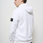 Felpa uomo bianca con cappuccio 6100045 S0051V0001 STONE ISLAND 