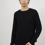 Maglia uomo nera girocollo 710775885 012 RALPH LAUREN 