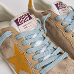 Sneakers uomo Ball Star beige e arancioni GMF00117 F00749515778 GOLDEN GOOSE 