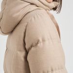 Piumino donna midi trapuntato beige PI002104D 1985 HERNO 