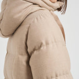 Piumino donna midi trapuntato beige PI002104D 1985 HERNO 