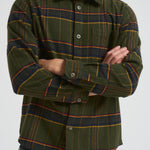 Camicia uomo a quadri verde 1000546 515 LES DEUX 