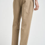 Pantalone uomo doppia pinces beige BELLOD 300519553 BRIGLIA 