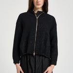 Bomber donna micropaillettes nero GI000385D 12862S9300 HERNO 