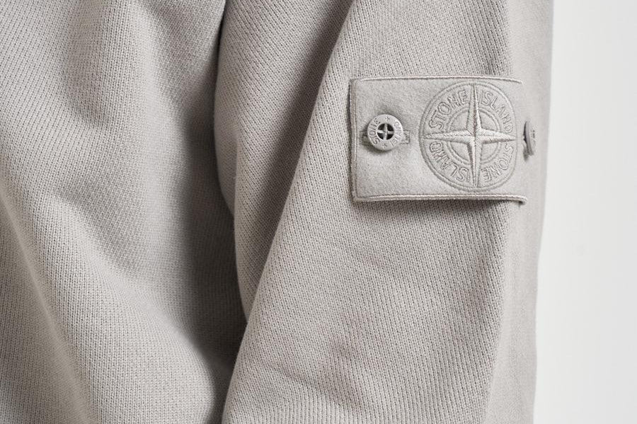 Felpa uomo girocollo grigio chiaro 6100028 S0F42V0064 STONE ISLAND 