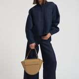 Jeans palazzo in denim donna LPE10V86 BLU NINE IN THE MORNING 