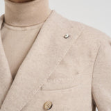 Giacca uomo doppiopetto beige 2813 557013 L.B.M. 