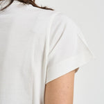 T-shirt donna girocollo bianca 100373A34F BASICOZ05 PINKO 