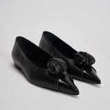 Ballerina donna a punta nera 115979100 BLACK100 ROTATE 
