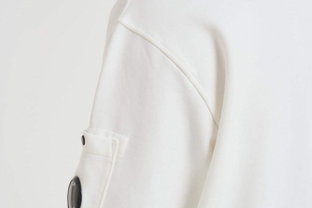 Felpa uomo gircollo bianca SS718A 006372G103 CP COMPANY 