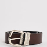 Cintura uomo doublef ace in pelle marrone e nera GI.ESCAPE DOUBLEFACE ACCADEMIE TESSILI 