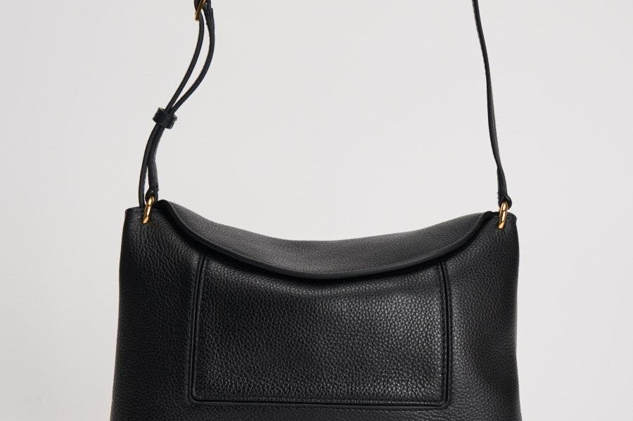 Borsa donna "Penelope" Slouch nera 000148 BLACKCRUST WANDLER 