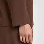 Giacca donna doppiopetto marrone 6B1044 N8029641 MONTEDORO 