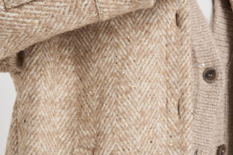 Giacca in lana alpaca bouclé A21026 947 PESERICO 