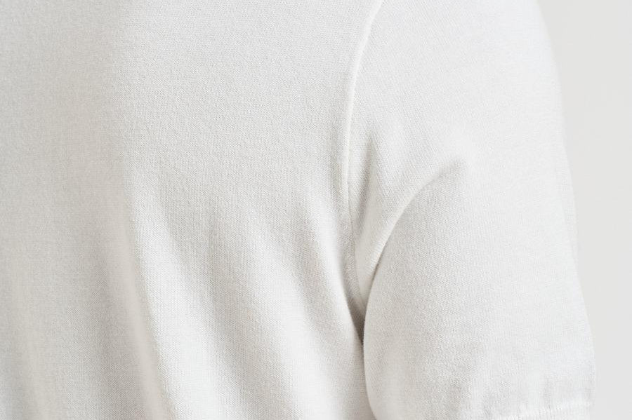 Polo uomo in maglia bianca 710980682 005 RALPH LAUREN 