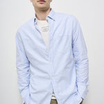 Camicia uomo Oxford celeste GMP00246 P00054880197 GOLDEN GOOSE 