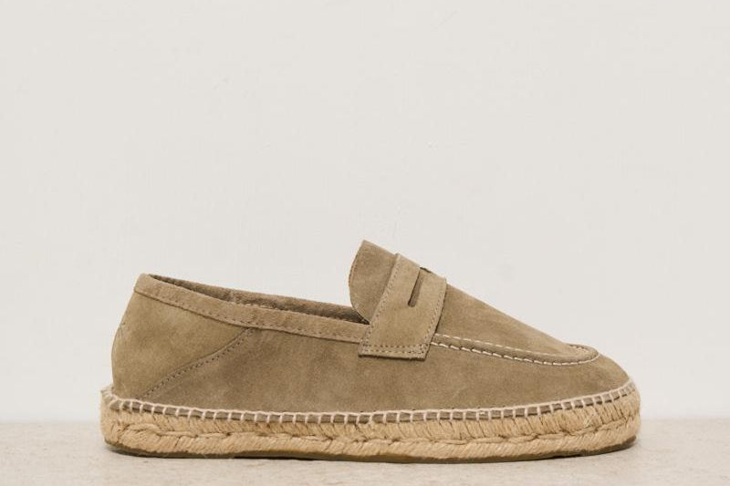 Espadrillas uomo in suede beige R4.4L0 FOREST MANEBI' 