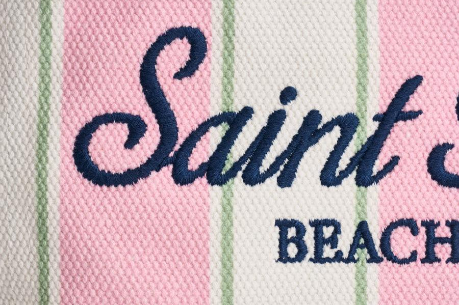 Borsa donna colette a righe rosa e bianca COLETTE 02598L MC2 SAINT BARTH 