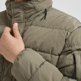 Piumino uomo trapuntato grigio pietra 19CMOW012A 005904G356 C.P. COMPANY 