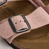 Sandalo donna Arizona in suede rosa 1031651 PINK BIRKENSTOCK 