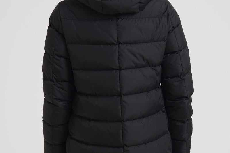 Piumino donna in nylon midi nero PI0660D 9389 HERNO 