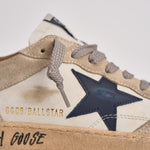 Sneakers uomo Ball star beige e blu GMF01034 F00812712387 GOLDEN GOOSE 