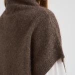 Maglia donna gilet tortora D540924 LACOON024CASTAGNA P.a.r.o.s.h. 