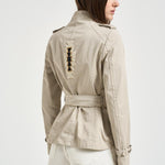 Trench donna corto ghiaccio S1154 217 BAZAR DELUXE 