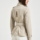 Trench donna corto ghiaccio S1154 217 BAZAR DELUXE 