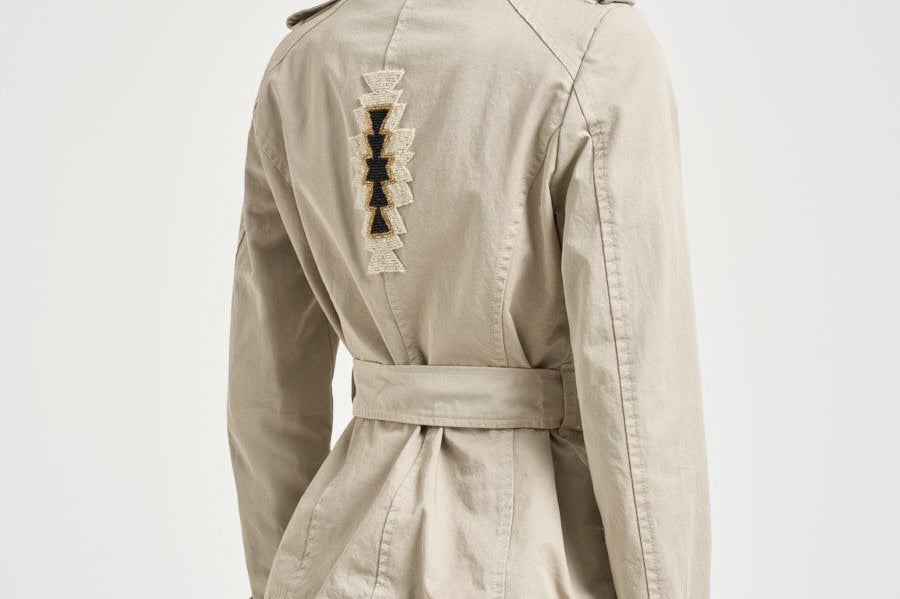 Trench donna corto ghiaccio S1154 217 BAZAR DELUXE 