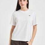 T-shirt donna girocollo bianca TF7215 001 LACOSTE 