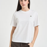 T-shirt donna girocollo bianca TF7215 001 LACOSTE 