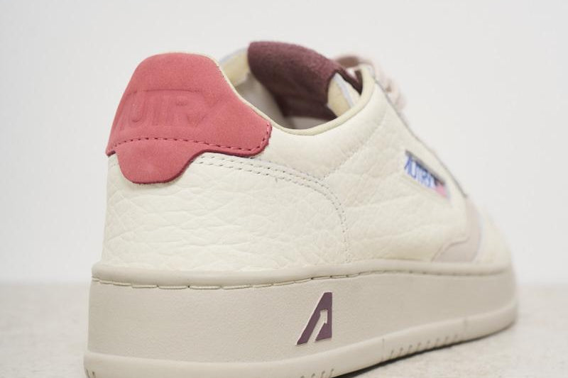 Sneakers donna bianca e fragola AULW NE01 AUTRY 