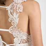 Top donna con ricami bianco W08170581 WHITE MAURIZIO MYKONOS 