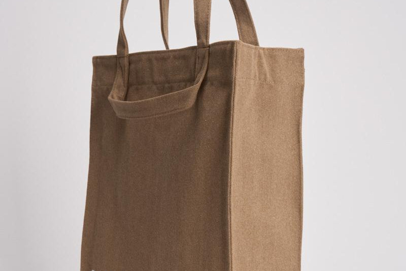Borsa shopper donna in tessuto beige U25100003 WASHEDOTTER SAMSØE SAMSØE 