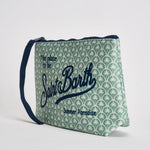 Pochette donna Aline in fantasia floreale verde salvia ALINE 00990L MC2 SAINT BARTH 