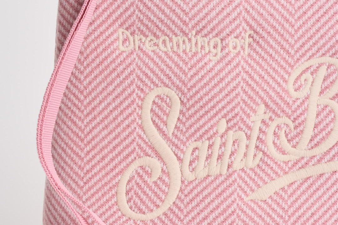 Pochette donna Aline in lana rosa ALINE WOOLHER21 MC2 SAINT BARTH 