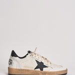 Sneakers donna Ball Star bianca e nera GWF00117 F00377110283 GOLDEN GOOSE 