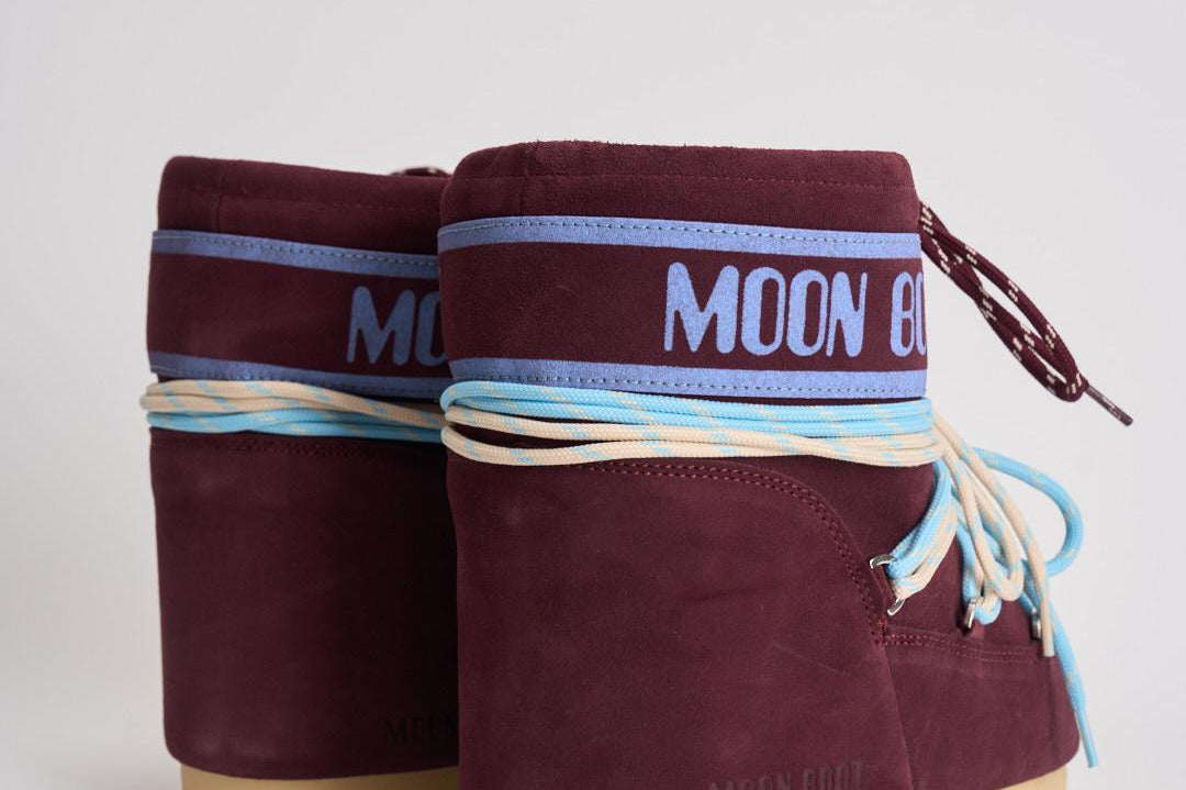 Stivale donna Icon Low Suede Burgundy 1409670 D013BURGUNDY MOON BOOT 