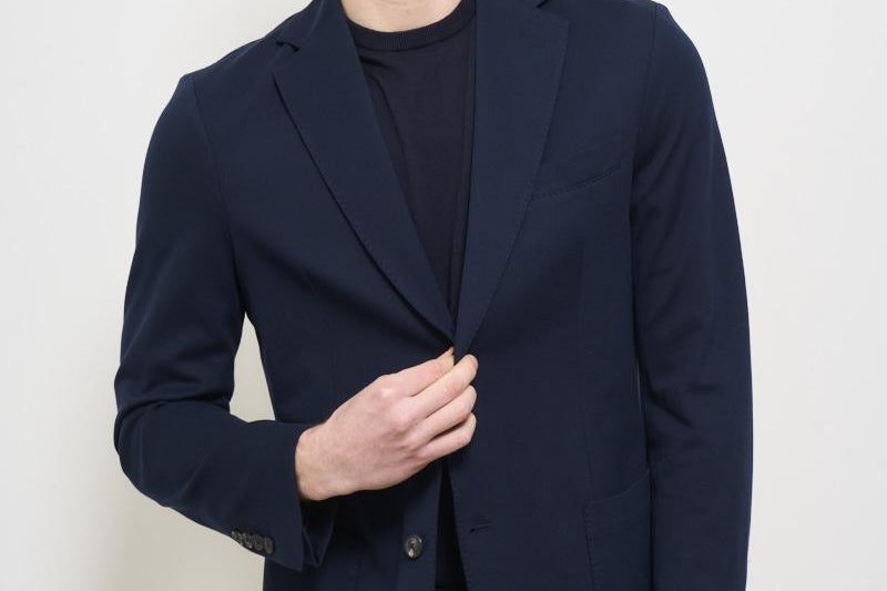 Giacca uomo monopetto blu CN4660 447 CIRCOLO 1901 